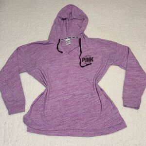 Victoria’s Secret PINK Women Purple Graphic Pullover Hoodie